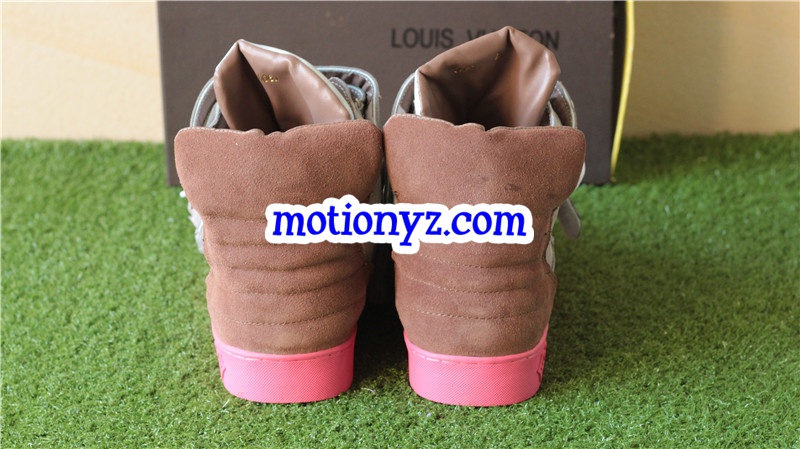 Brand Sneaker High Top Grey Pink